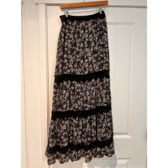 Lost + Wander Dresses & Skirts - Lost Wander Fairy Grunge Lace Tiered Maxi Skirt Women's Medium Whimsigoth Witchy